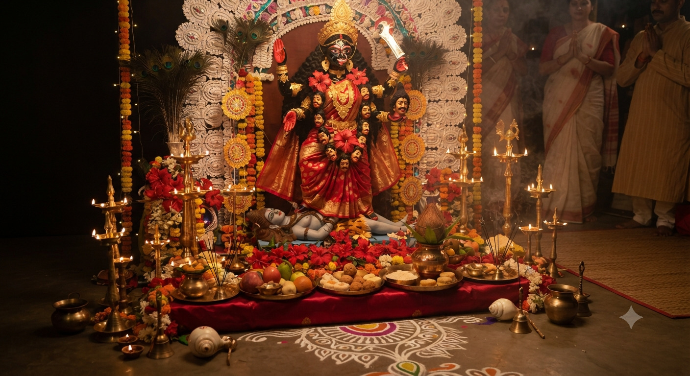 Durga Puja pandal decoration