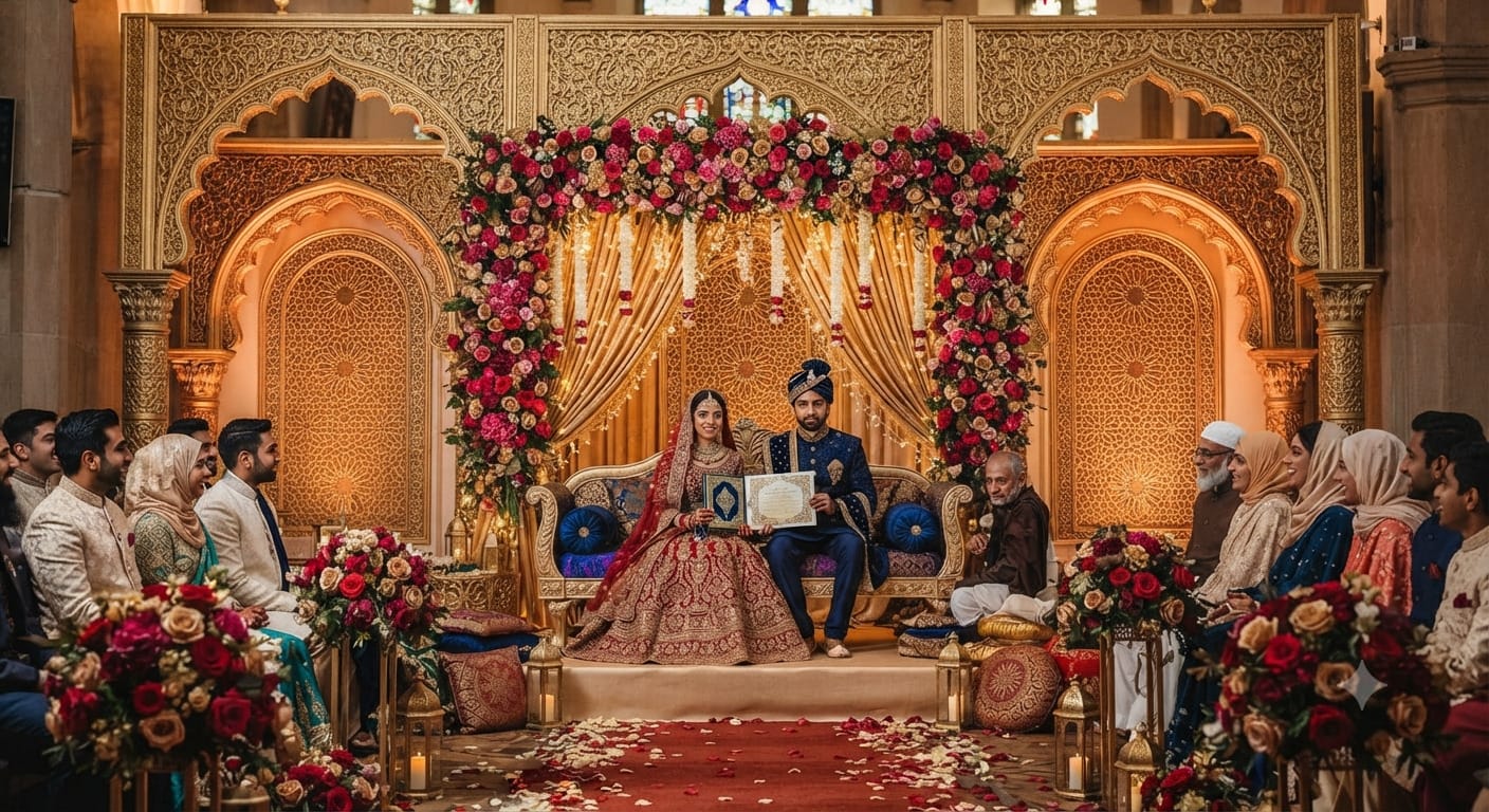 Nikah stage decoration